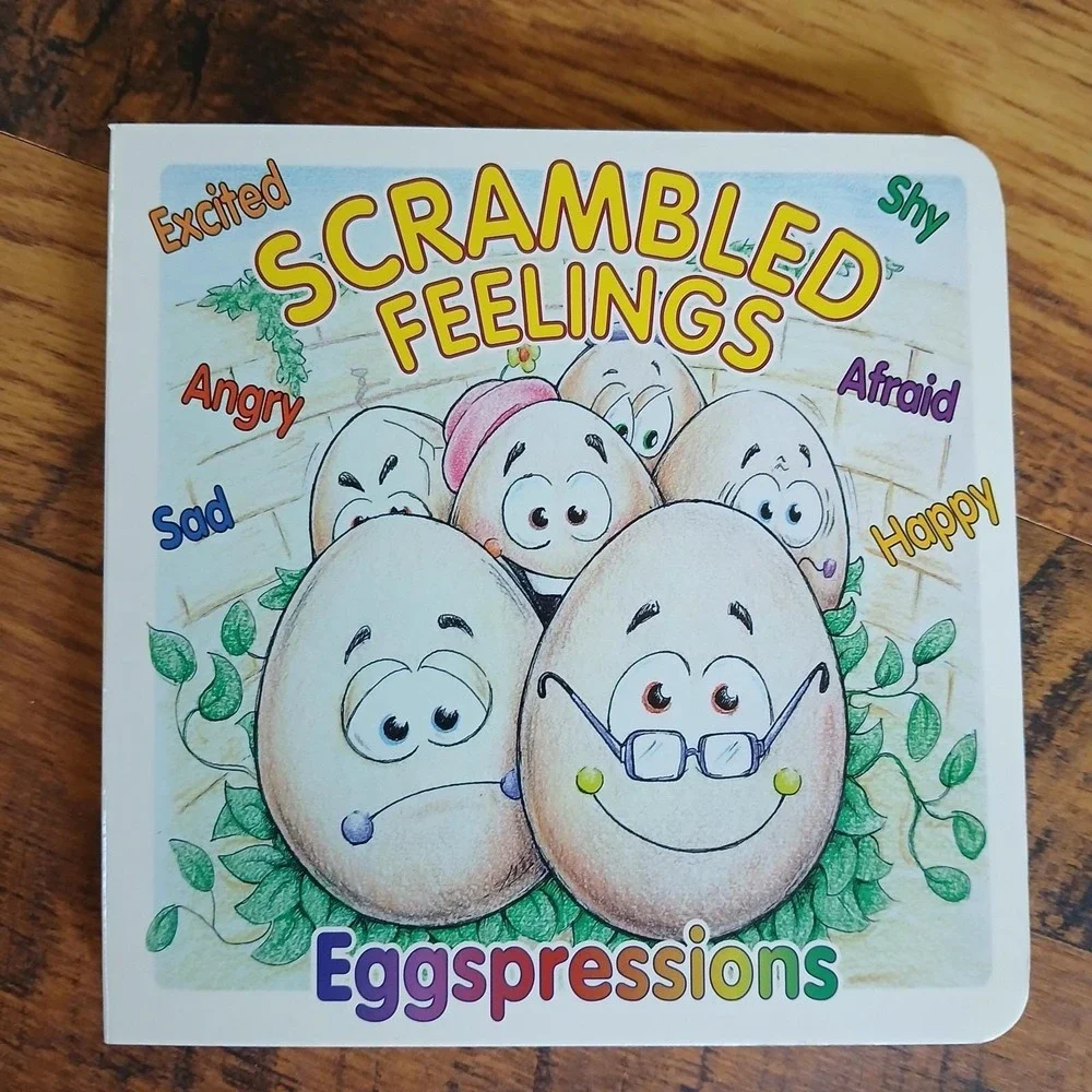 Scrambled Feelings: Eggspressions Educational Toys 6 Eggs w/stands Book Box